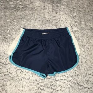 Navy blue athletic shorts